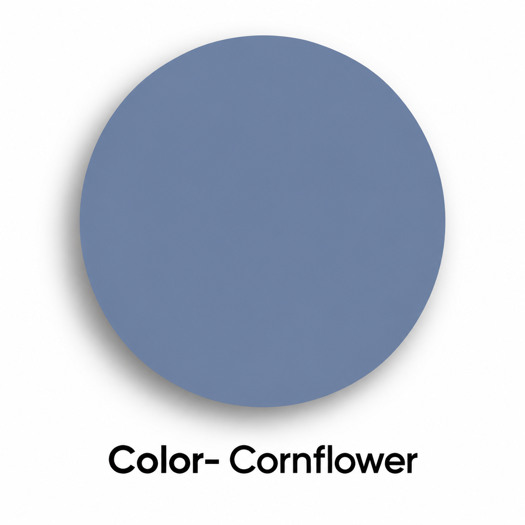 Cornflower blue solid color swatch for fiberglass tops