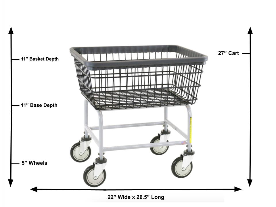 DURA-SEVEN™ STANDARD CAPACITY WIRE LAUNDRY CART
