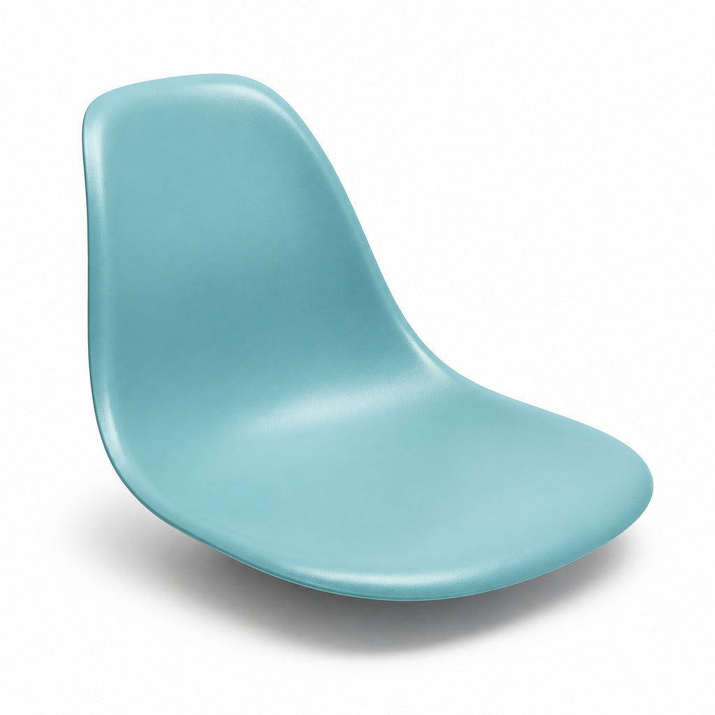 Peaceful light blue molded fiberglass replacement seat shell