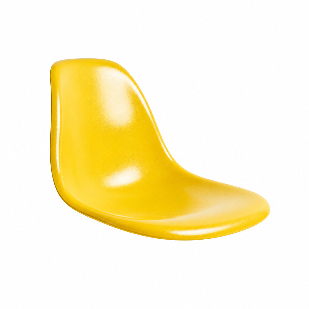 Marigold yellow molded fiberglass replacement seat shell