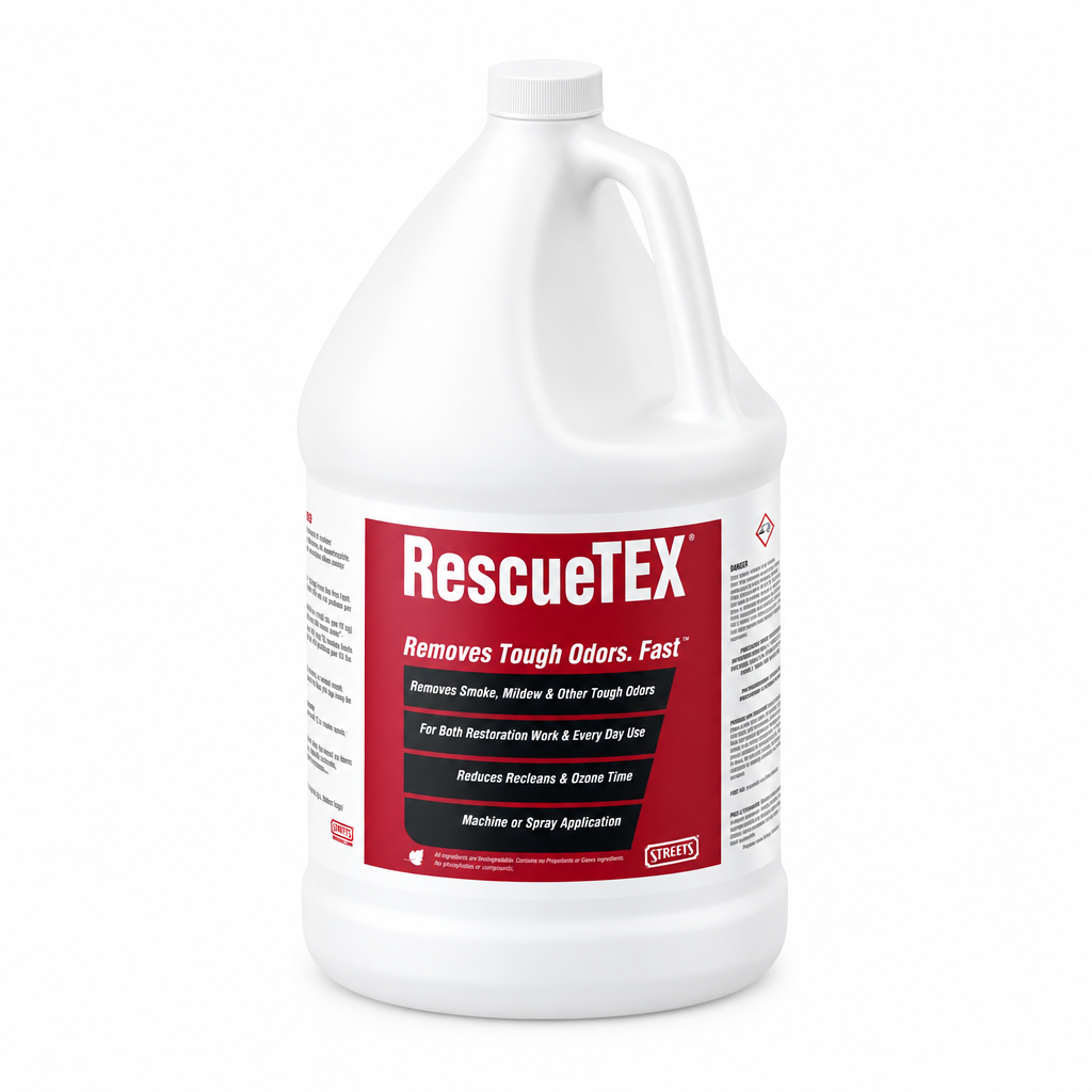 RescueTex 1-gallon jug with red label