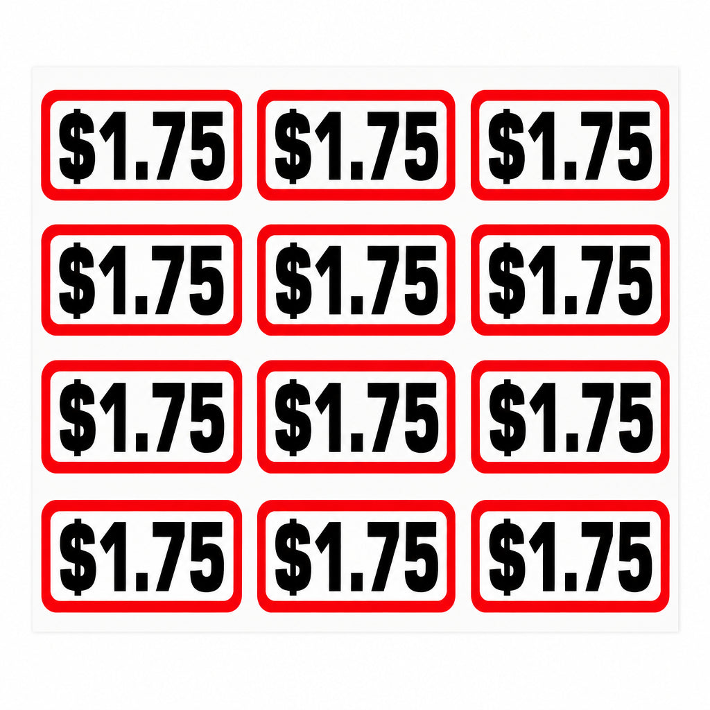 $1.75 Coin Slide Decals