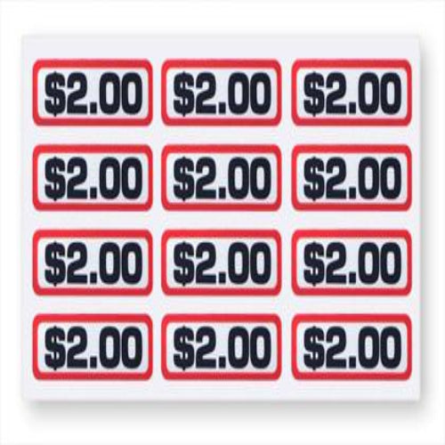 $2.00 Coin Slide Decals
