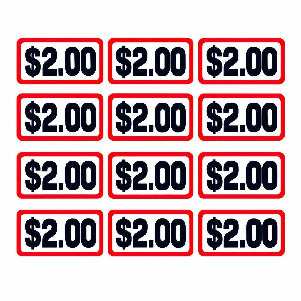 $2.00 Coin Slide Decals