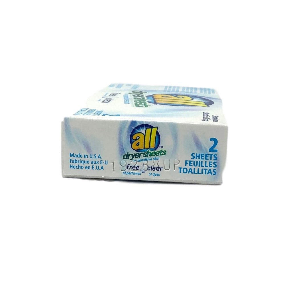 All Free Clear Dryer Sheets-Coin Vend