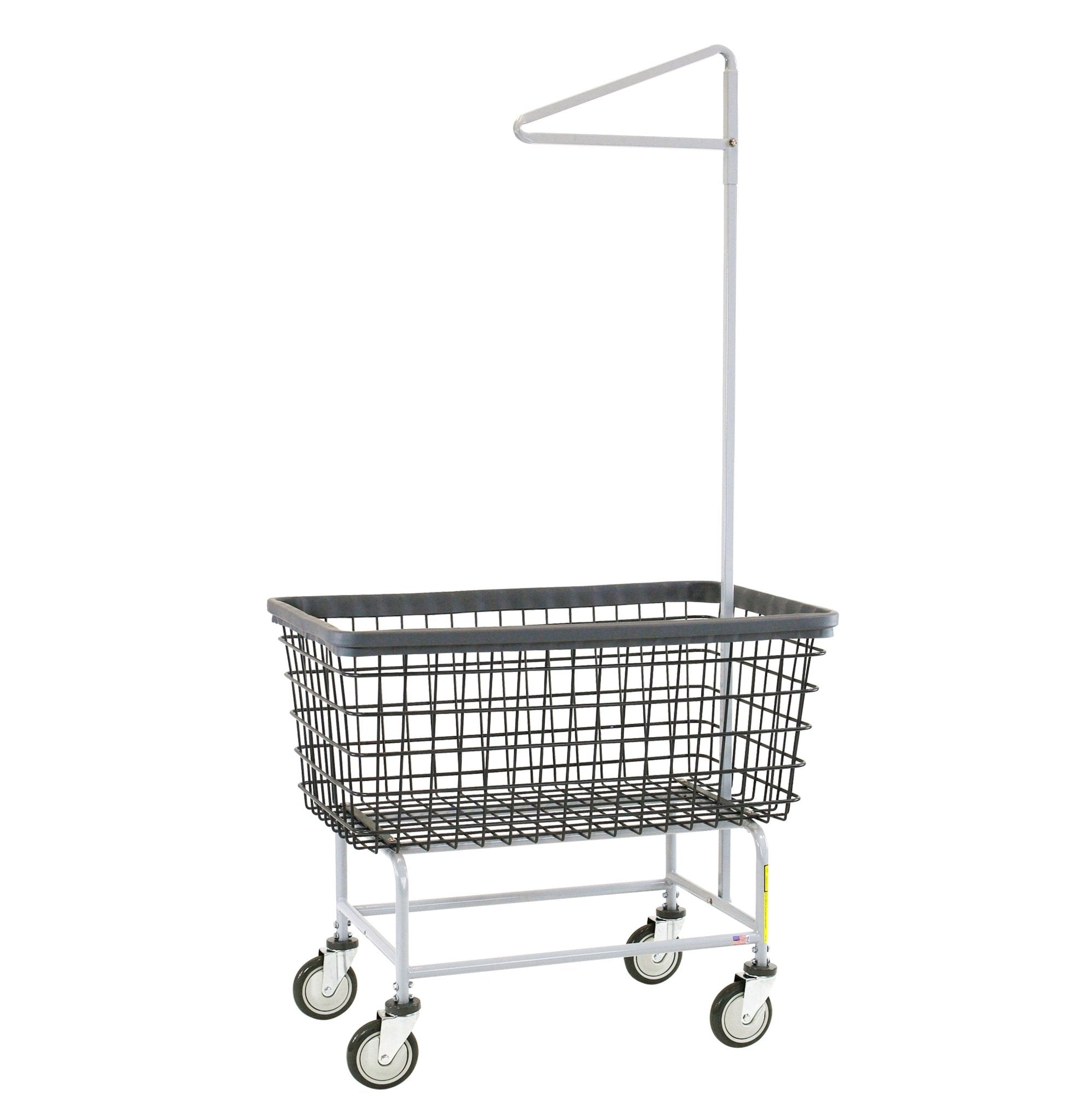 DURA-SEVEN™ MEGA CAPACITY LAUNDRY CART (BIG DOG) W/ SINGLE POLE RACK