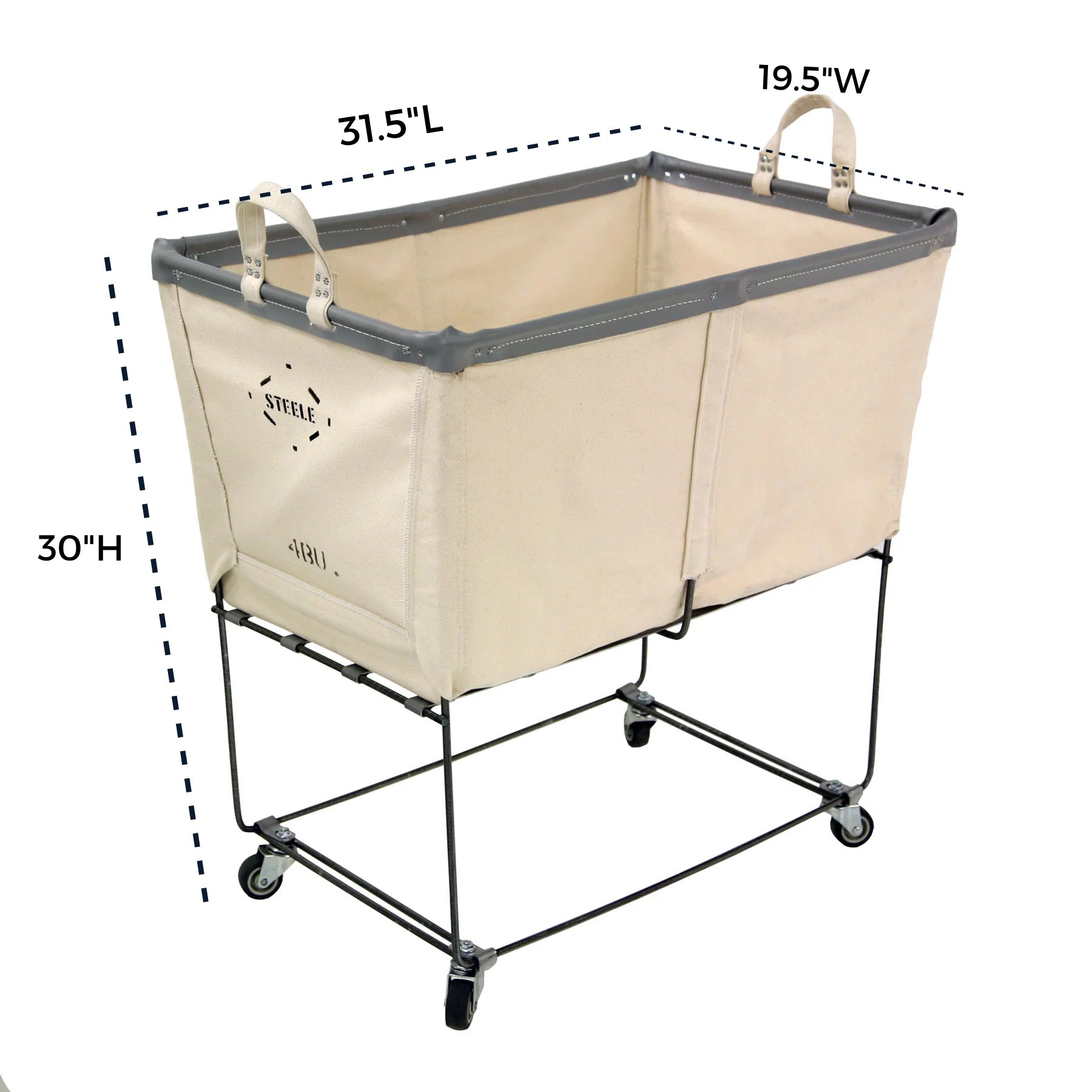 Elevated Canvas Basket-Permanent Style 4 Bushel - Norton Supply