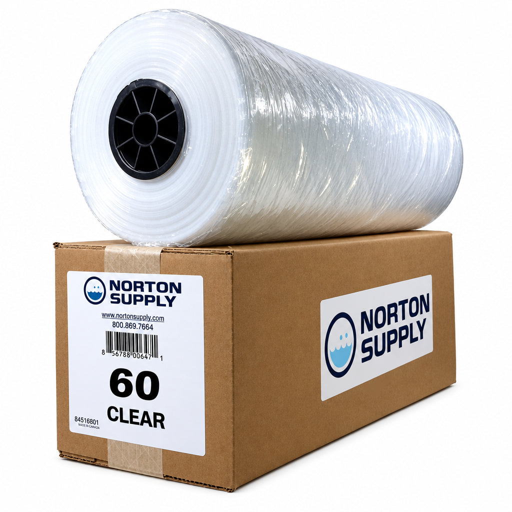 Norton Supply Dry Cleaning Poly Bags - 60", 100 Gauge