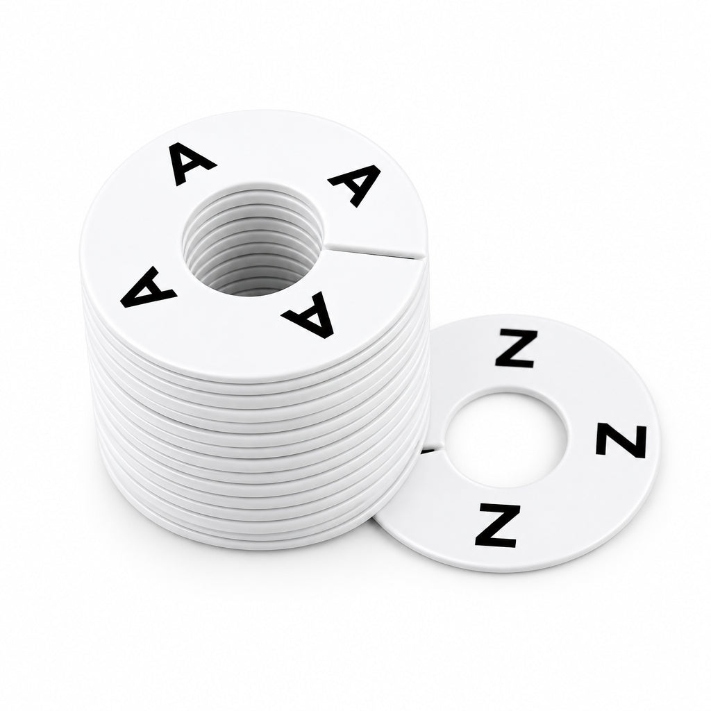 Round Rack Dividers - Letters of the Alphabet A-Z (26)