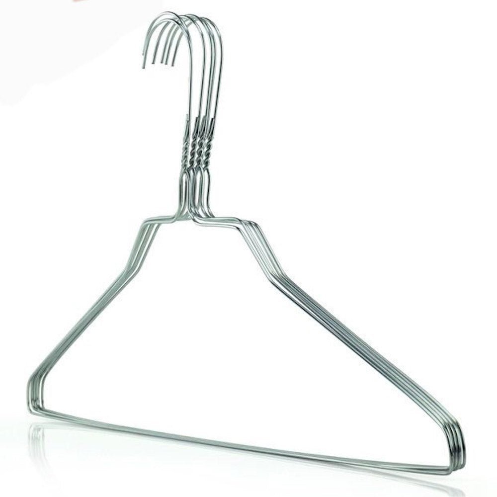WAWAK Commercial Grade Metal Shirt Hangers - 18 Length/ 14.5 Gauge - 100/Box  - White - WAWAK Sewing Supplies