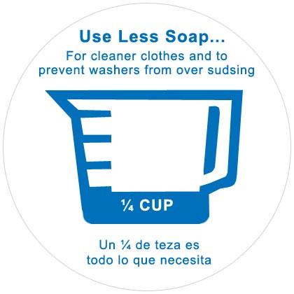 Soap Series Decals White 1/4 Cup - Pack of 25