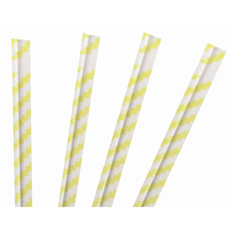 Twist Ties 7" Yellow Stripe