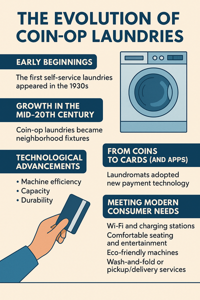 From Coins to QR Codes: The History of Coin-Operated Laundries