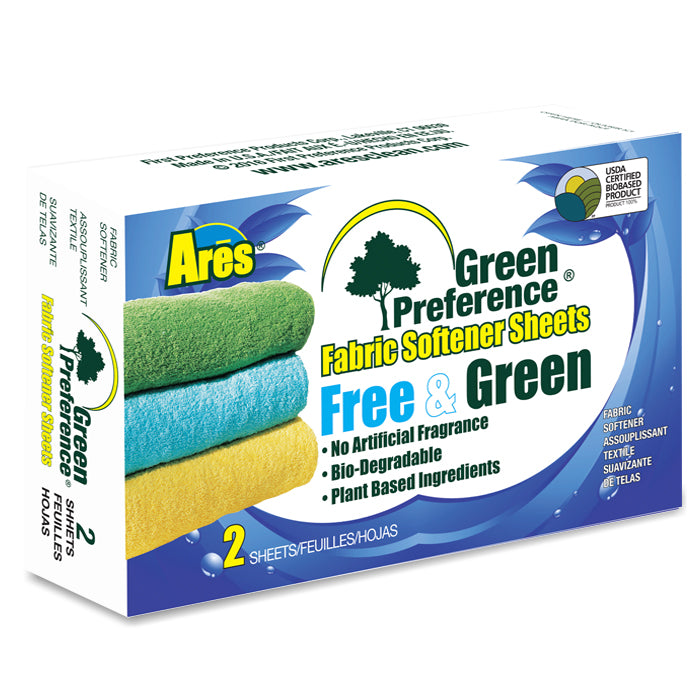 Ares Free &  Green Preference  Fabric Sheets-Coin Vend