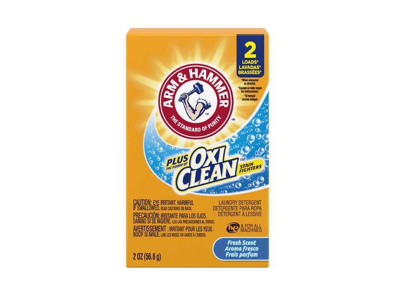 ARM & HAMMER Powder Laundry Detergent Plus OxiClean 2 Load - Coin Vend