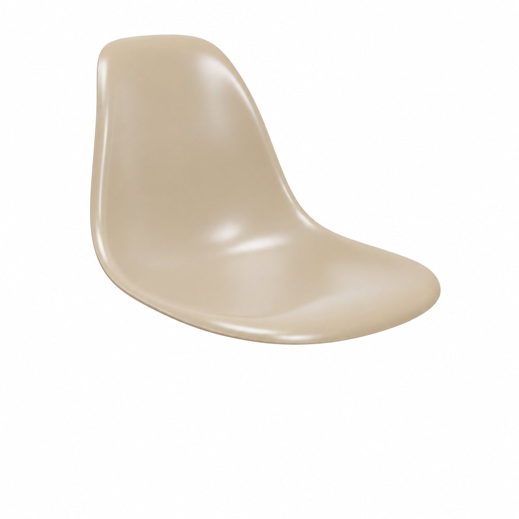 Almond molded fiberglass replacement seat shell