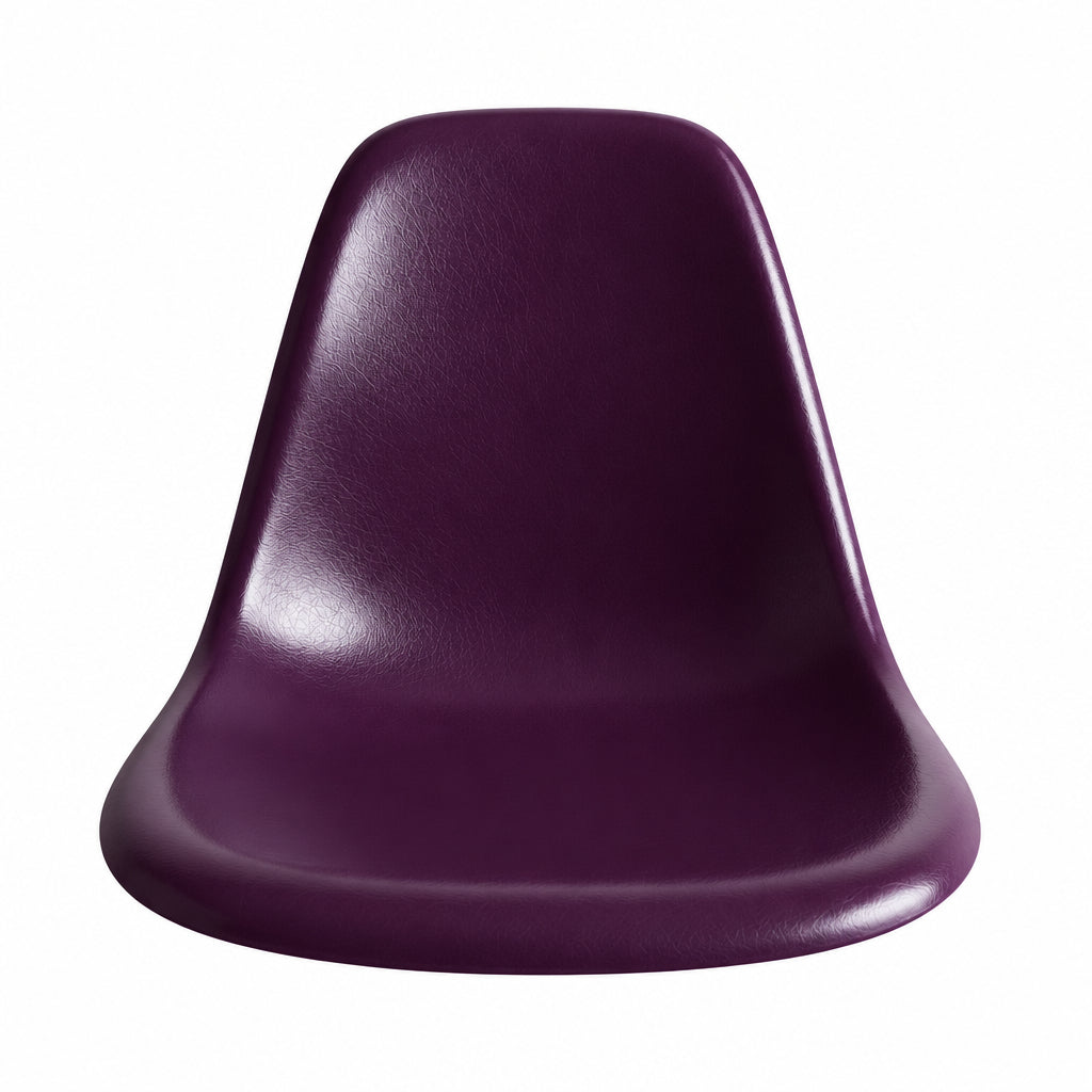 Purple molded fiberglass replacement seat shell