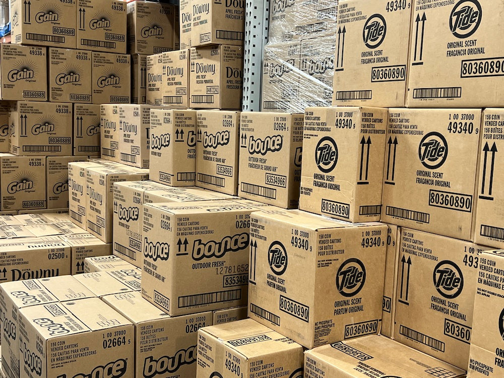 Dry shop cleaning supplies