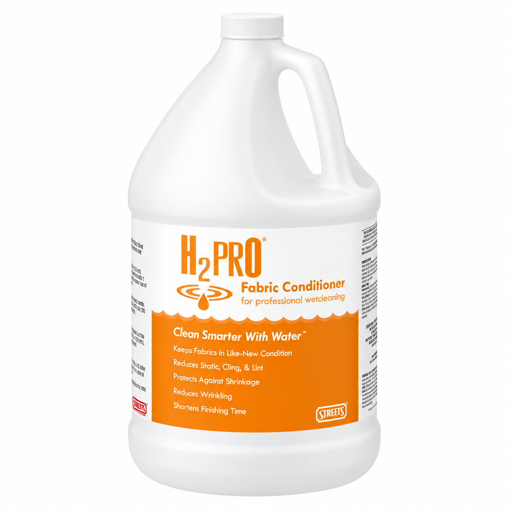 H2Pro fabric conditioner 1-gallon jug with gold label