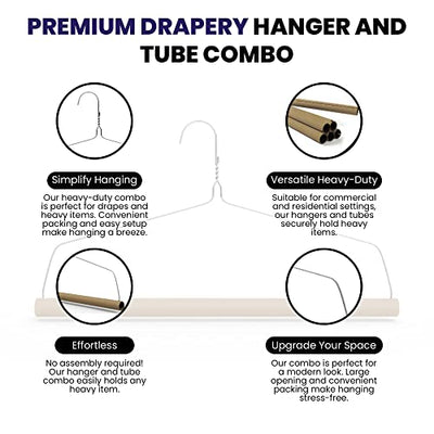 Drapery Hanger and Tube Combo-18"