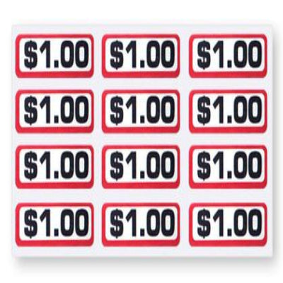 $1.00 Coin Slide Decals