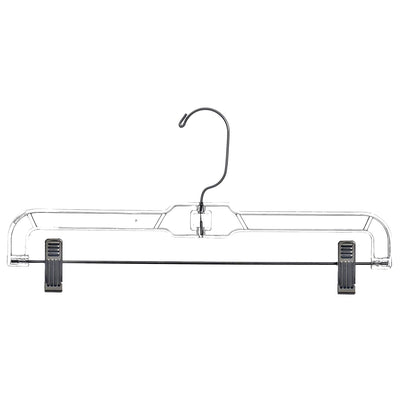 14" Clear Adjustable Pant/Skirt Hangers with clips