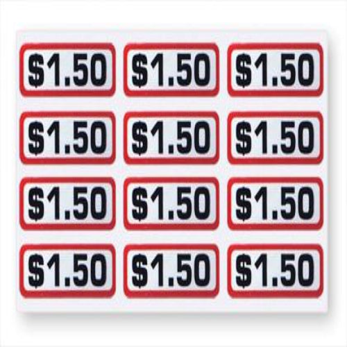 $1.50 Coin Slide Decals