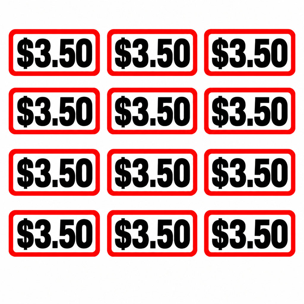 $3.50 Coin Slide Decals