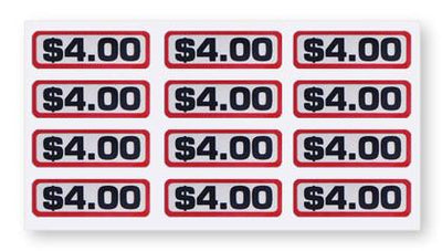 $4.00 Coin Slide Decals