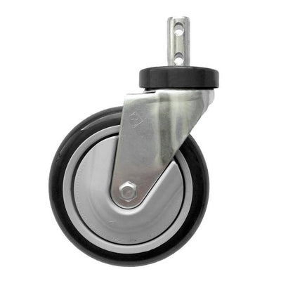 5 inch Mega-Caster, Gray - Clean Wheel System 4 Pack