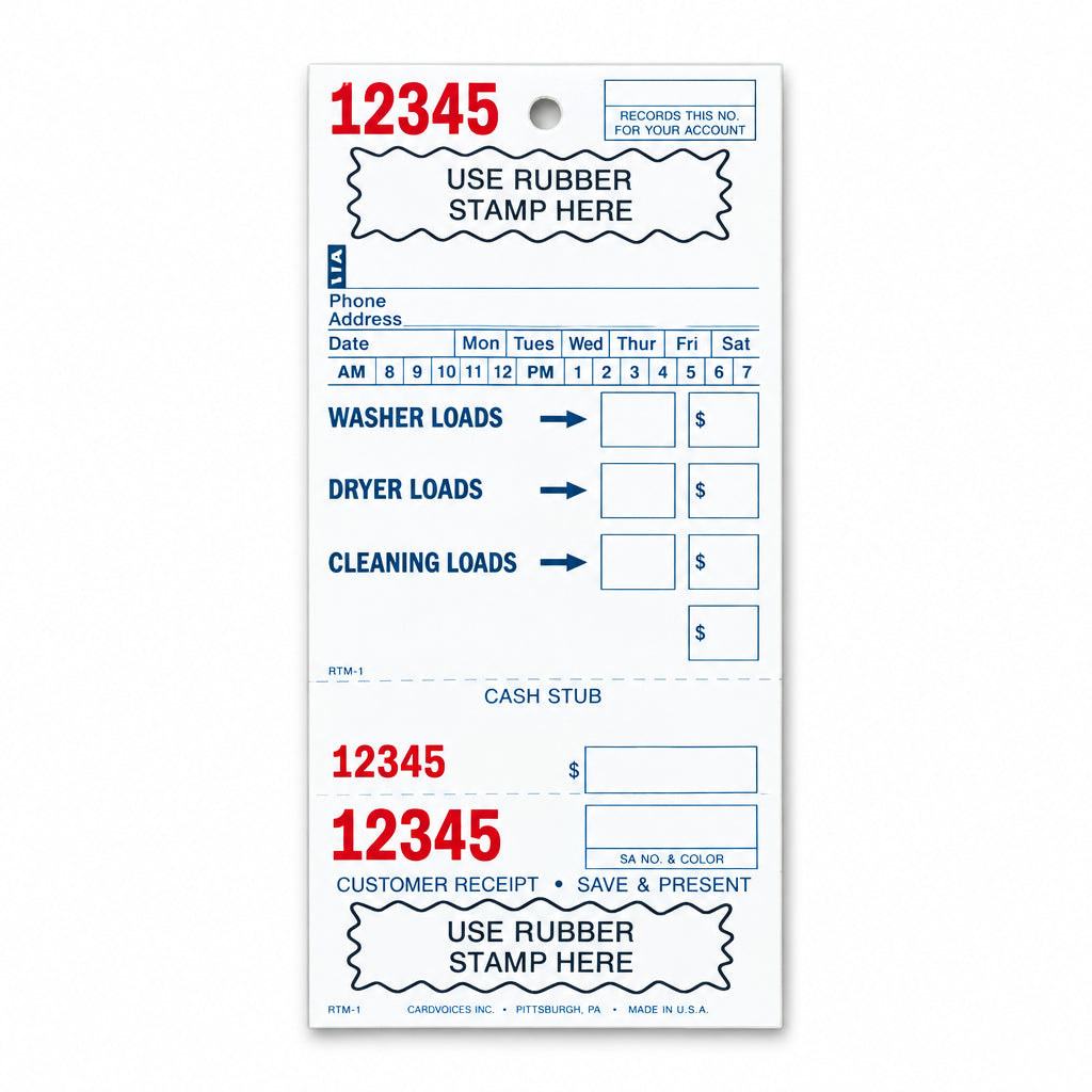 Cardvoices-Washer-Dryer Loads-250 Per PK (SVX-2)