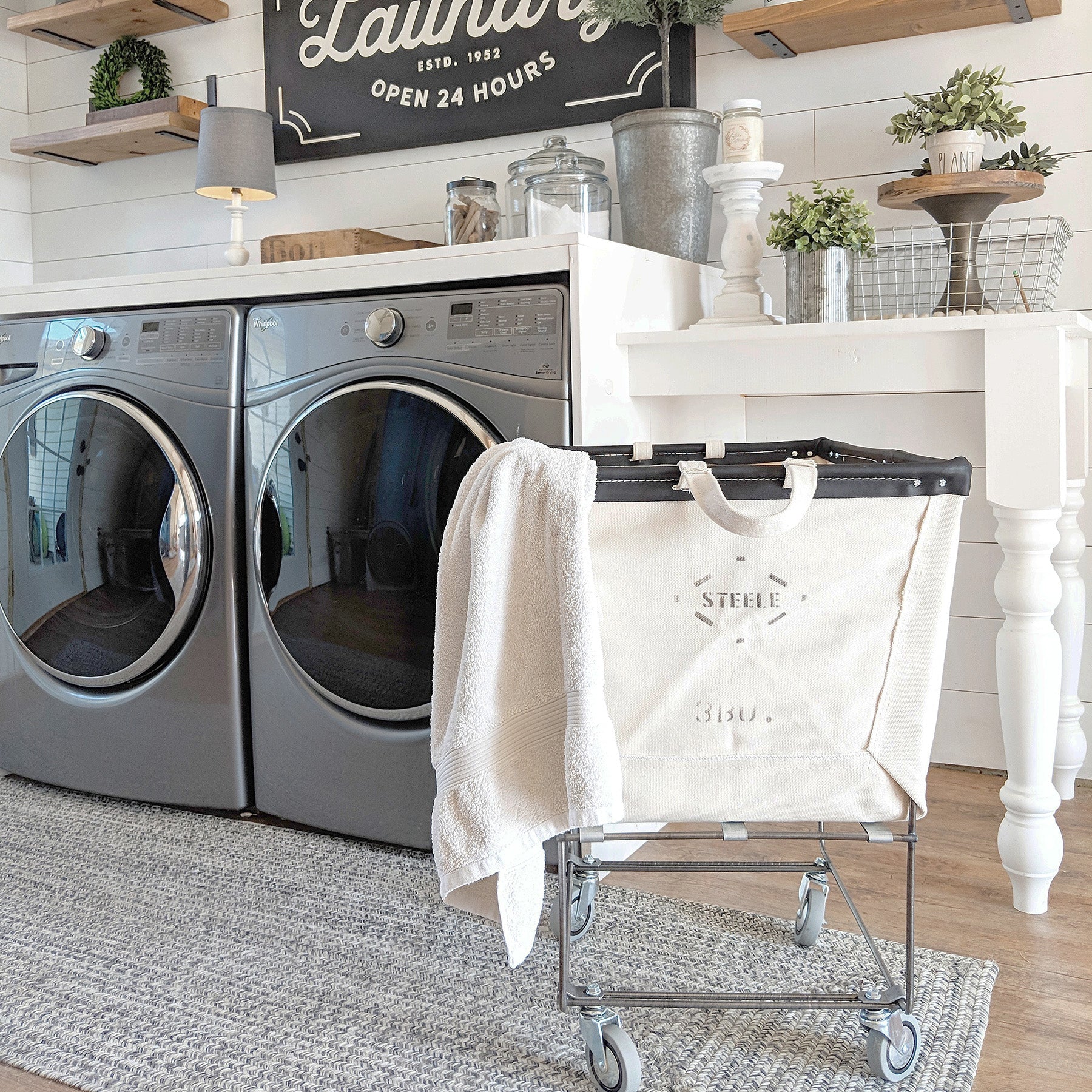 Elevated Canvas Basket-Permanent Style 3 Bushel - Norton Supply