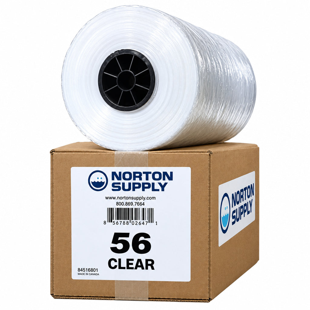 Norton Supply Dry Cleaning Poly Bags - 56", 100 Gauge