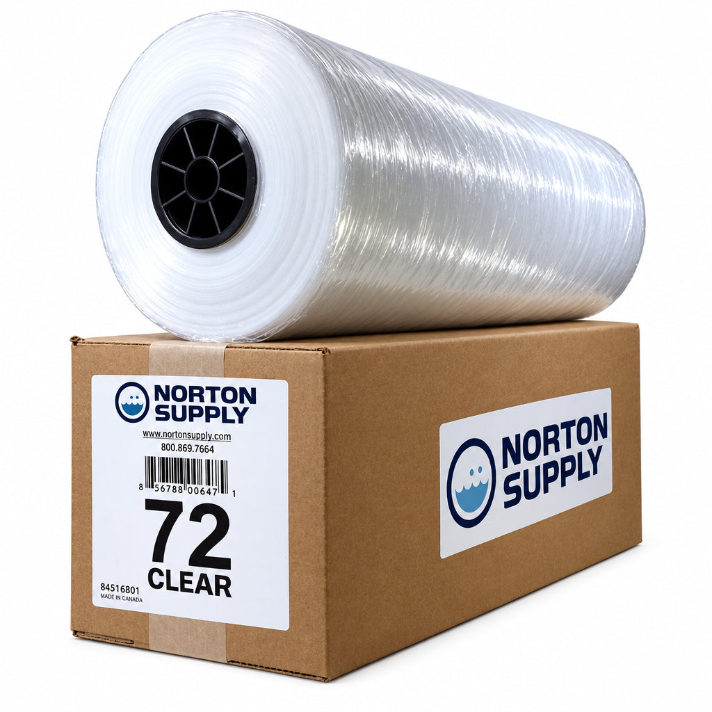 Norton Supply Dry Cleaning Poly Bags - 72", 100 Gauge