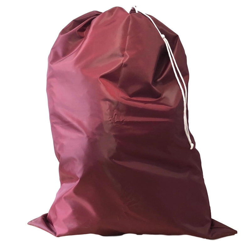 Nylon Laundry Bags - Burgundy - 10 Pack