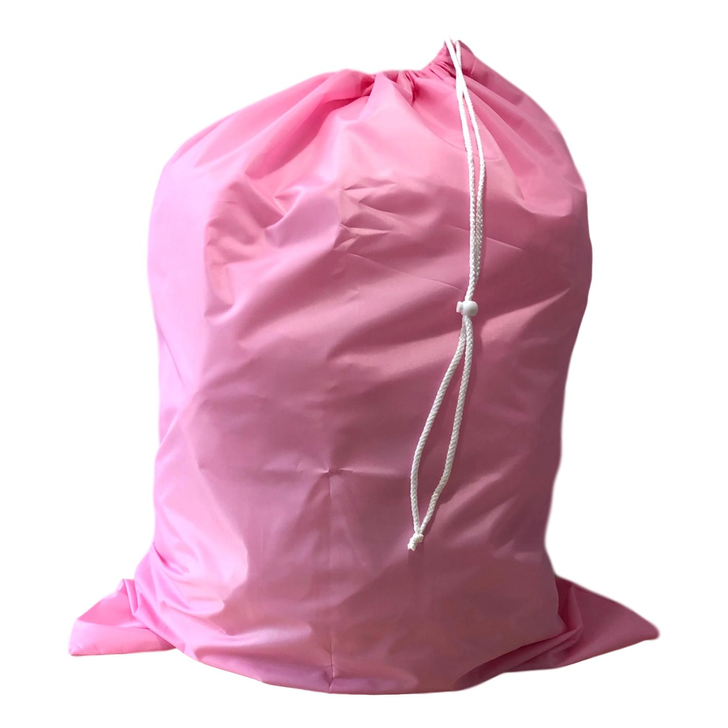 Nylon Laundry Bags - Pink - 10 Pack