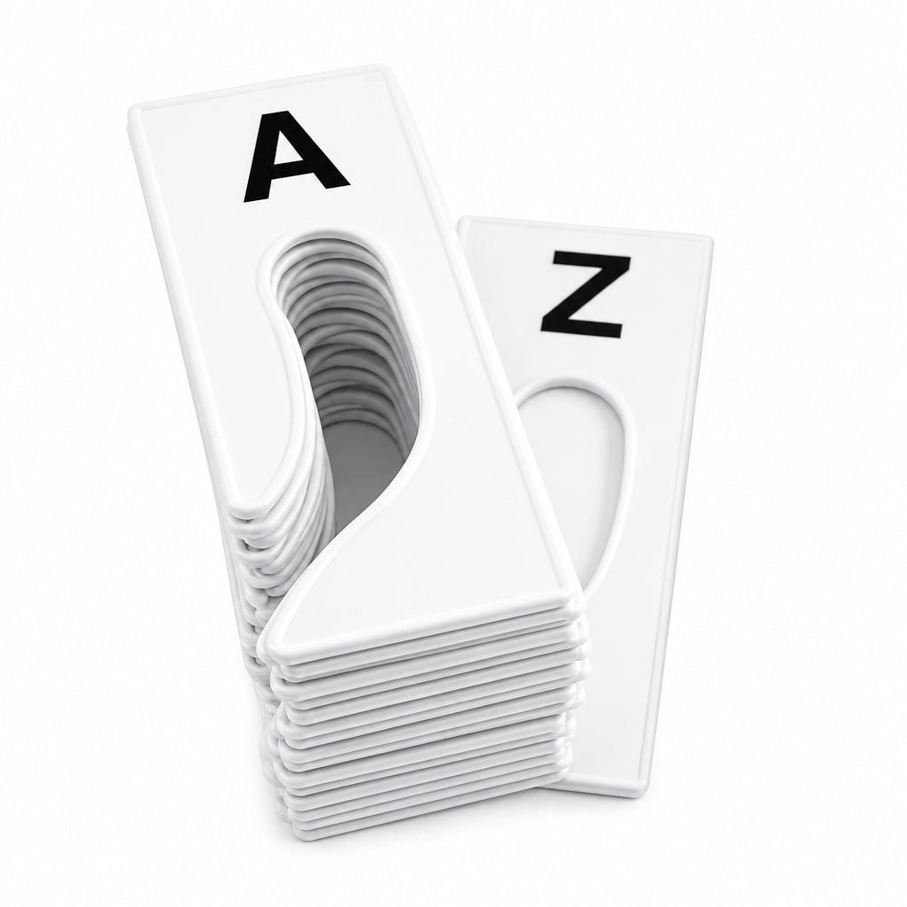 Rectangular Rack Dividers Alphabet Letters A-Z (26)