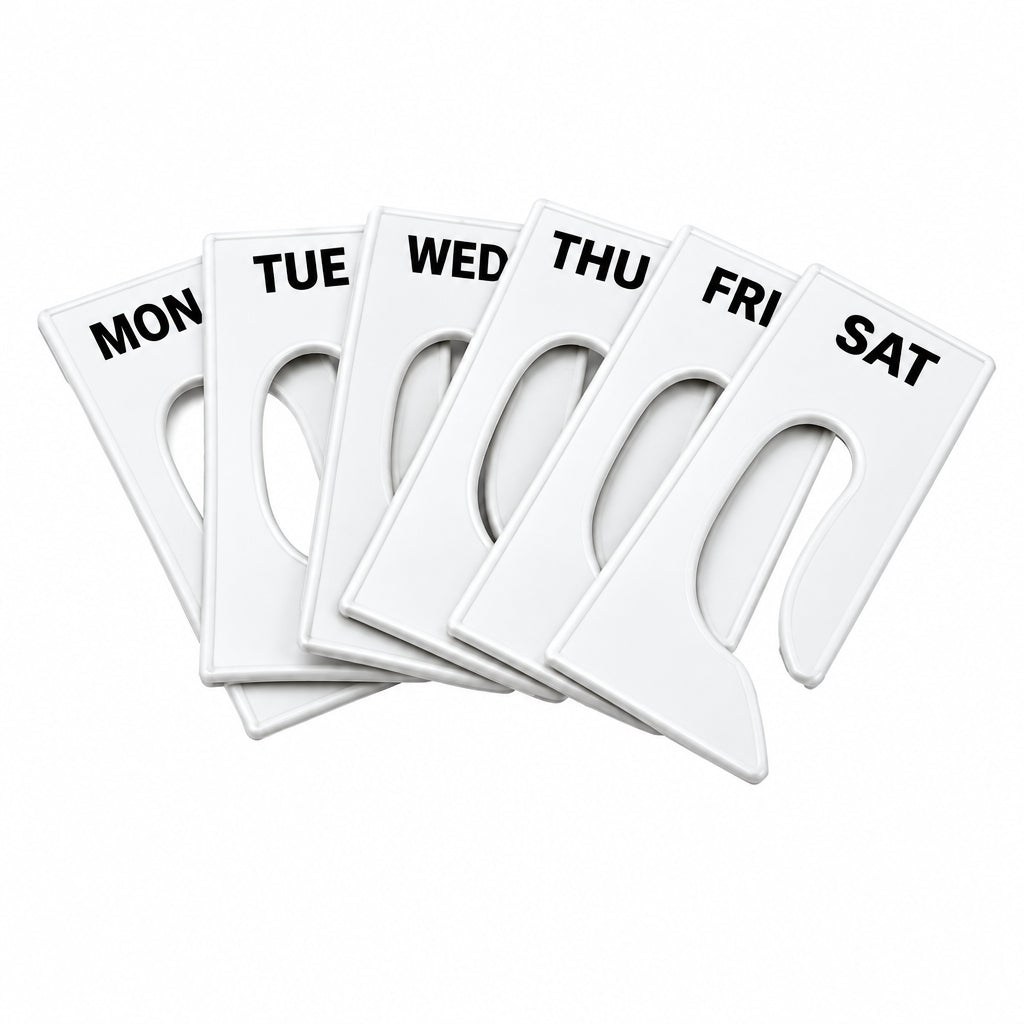 Rectangular Rack Dividers RD-2 Days of the Week (Mon-Sat) (6)
