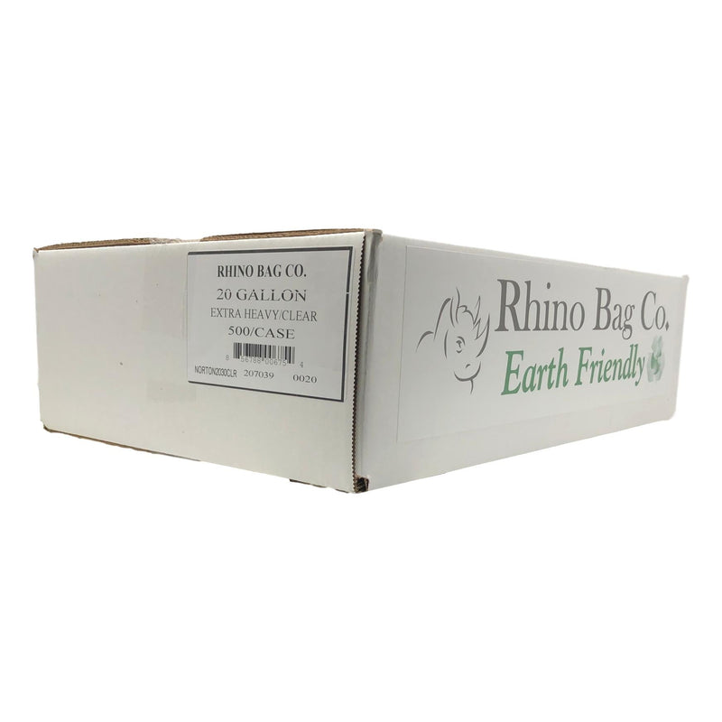 Rhino Bag - Clear - 20 gal - Norton Supply