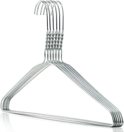 Wire Hangers Bulk - 200 White Metal Hangers - 18 Inch 14.5 Gauge