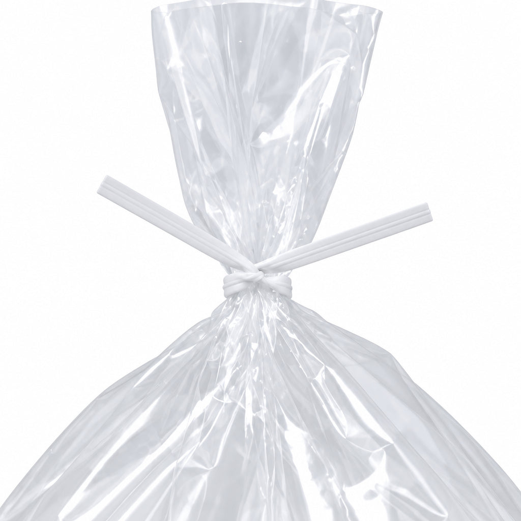 Twist Ties 7" White