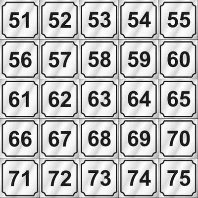 Washer ID Decals (#51 - 75)